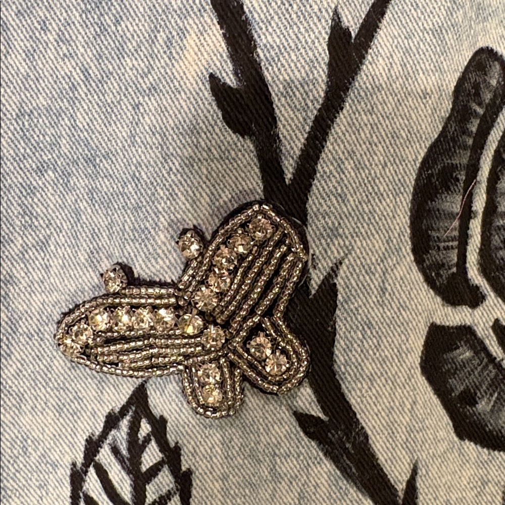 Upcycled Hand Painted Jeans - Picture 6 of 15